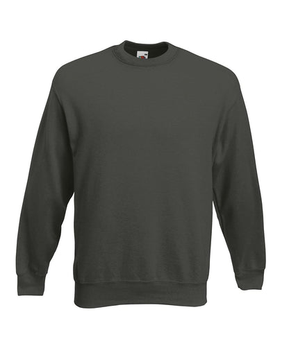 Fruit of the Loom Fruit Of The Loom Premium 7030 Set In Sweatshirt SS800 - Charcoal - Customisable Sweatshirts