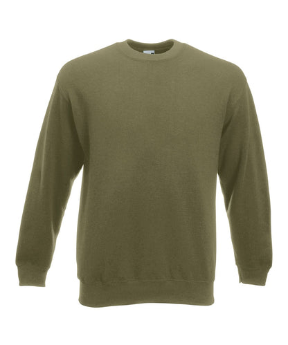 Fruit of the Loom Fruit Of The Loom Premium 7030 Set In Sweatshirt SS800 - Classic Olive - Customisable Sweatshirts