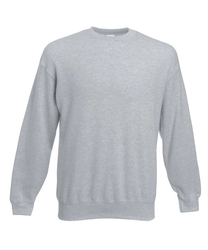 Fruit of the Loom Fruit Of The Loom Premium 7030 Set In Sweatshirt SS800 - Heather Grey - Customisable Sweatshirts