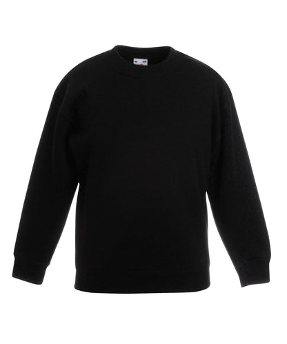 Fruit of the Loom Fruit Of The Loom Kids Premium Set In Sweatshirt SS801 - Black - Customisable Sweatshirts