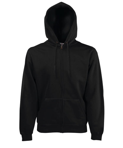 Fruit of the Loom Fruit Of The Loom Premium 7030 Hooded Sweatshirt Jacket SS822 - Black - Customisable Jackets