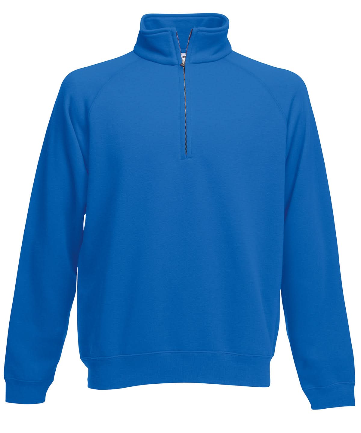 Fruit of the Loom Fruit Of The Loom Premium 7030 Zip Neck Sweatshirt SS830 - Royal Blue - Customisable Sweatshirts