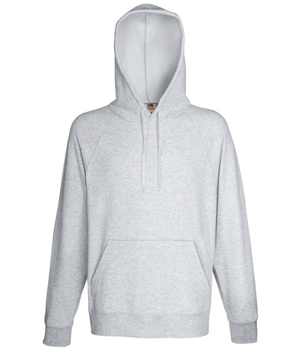 Fruit of the Loom Fruit Of The Loom Lightweight Hooded Sweatshirt SS925 - Heather Grey - Customisable Sweatshirts