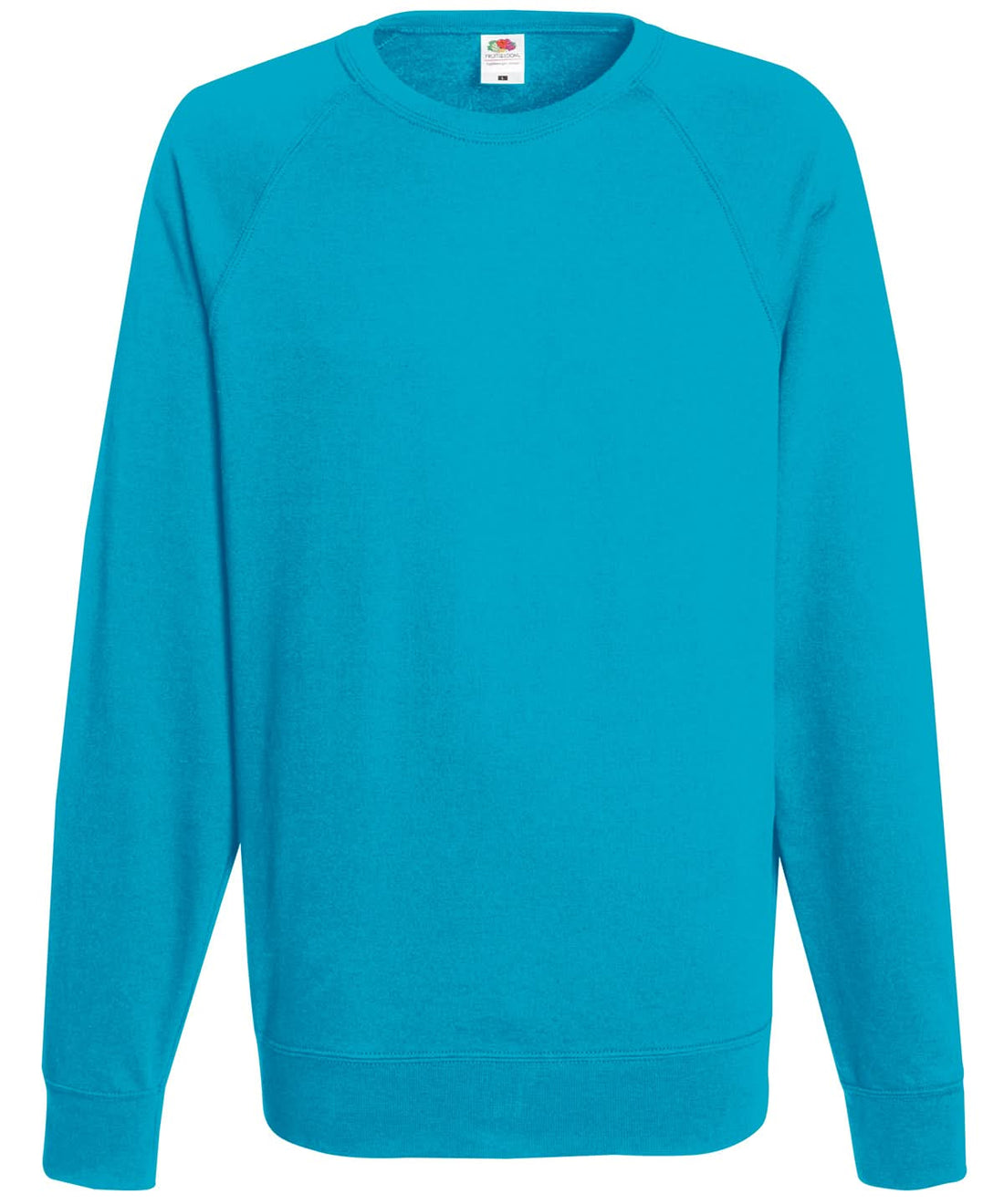 Fruit Of The Loom Lightweight Raglan Sweatshirt 62138 - Azure Blue - Customisable Sweatshirts