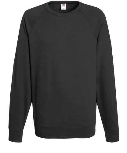 Fruit Of The Loom Lightweight Raglan Sweatshirt 62138 - Light Graphite - Customisable Sweatshirts
