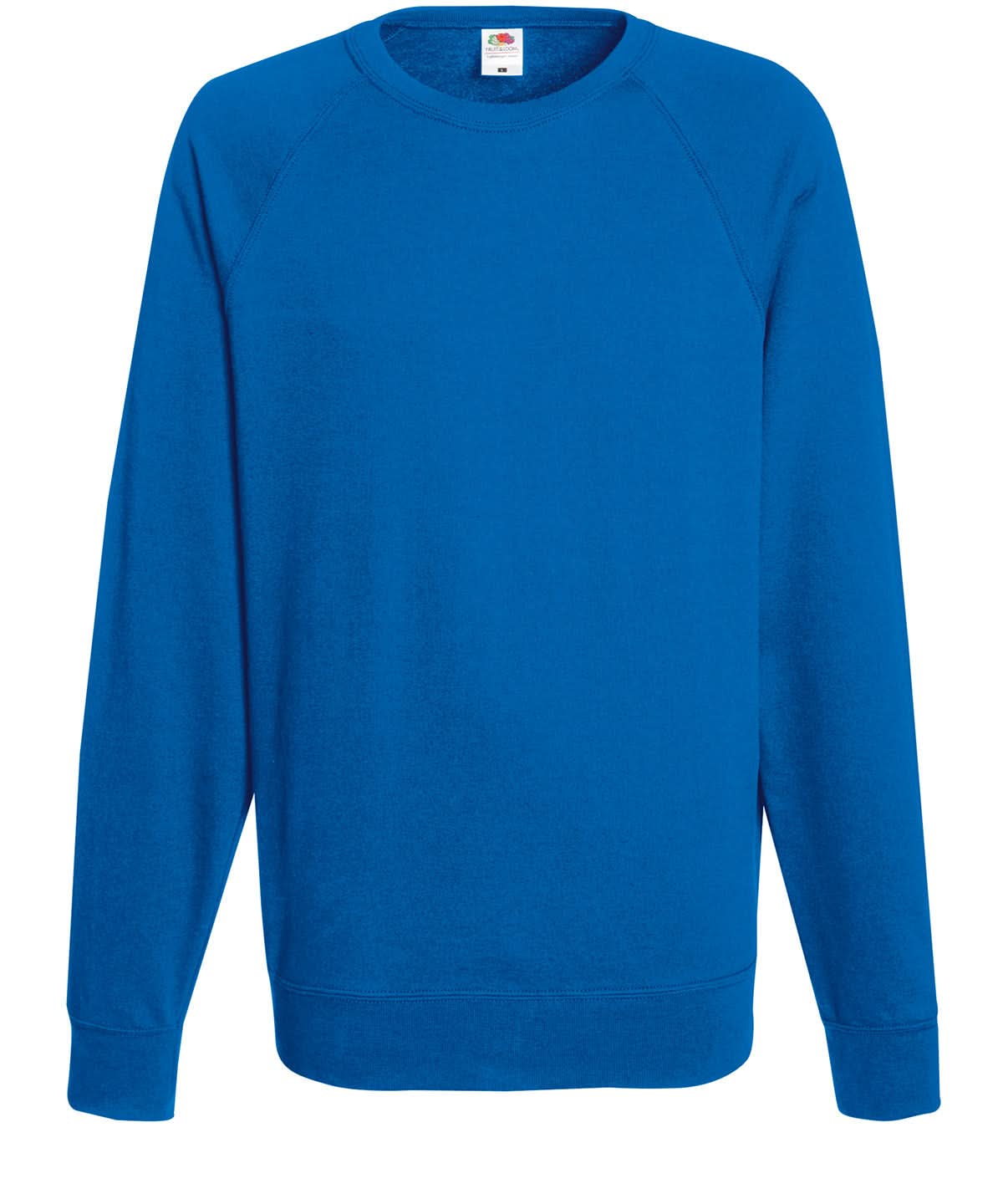 Fruit Of The Loom Lightweight Raglan Sweatshirt 62138 - Royal Blue - Customisable Sweatshirts