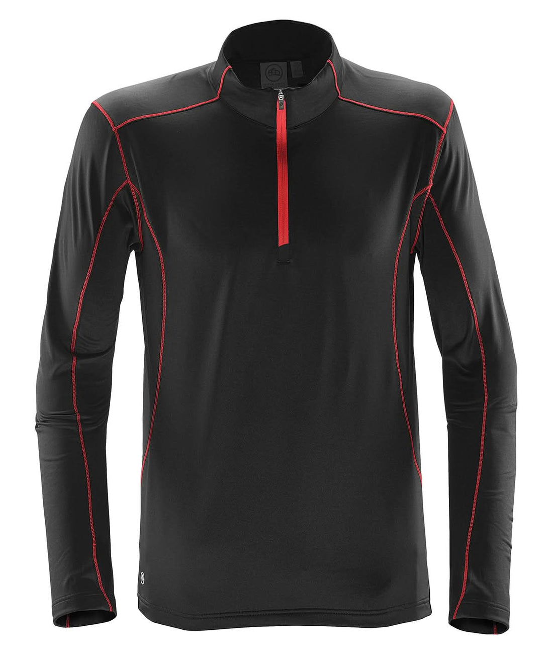 Stormtech Pulse Fleece Pullover ST177 - Black Red - Customisable Baselayers