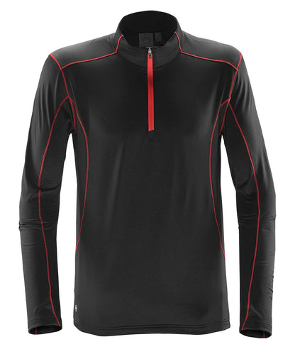 Stormtech Pulse Fleece Pullover ST177 - Black Red - Customisable Baselayers