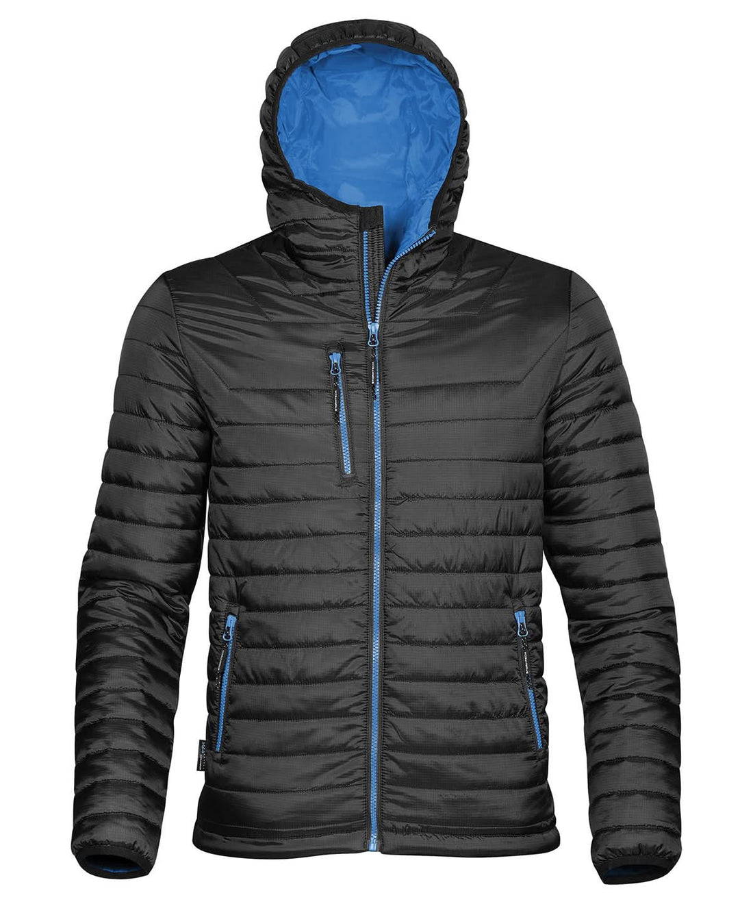 Stormtech Gravity Thermal Shell ST803 - Black Marine Blue - Customisable Softshell Jacket