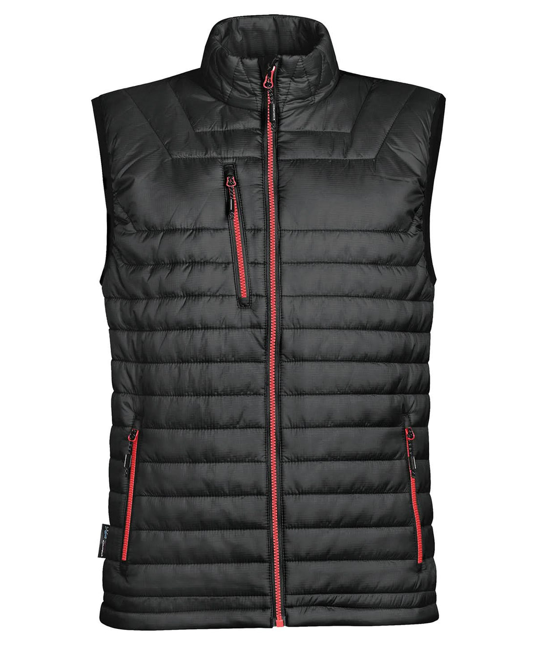 Stormtech Gravity Thermal Vest ST805 - Black True Red - Customisable Gilets &amp; Body Warmers