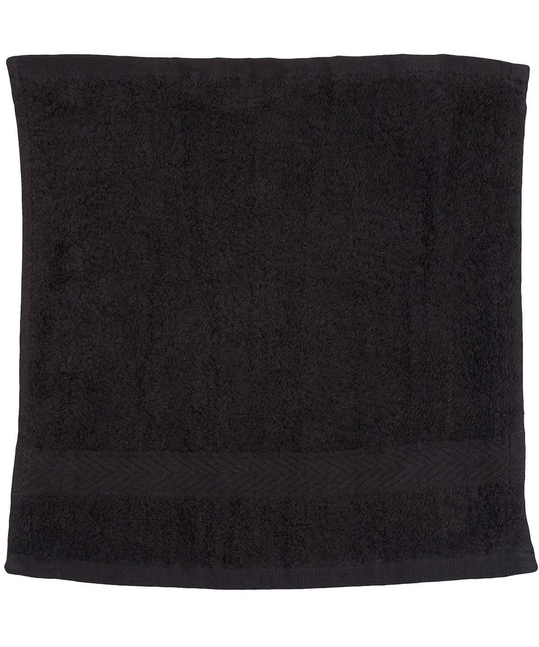 Towel City Luxury range face cloth TC001 - Black One size - Customisable Towels