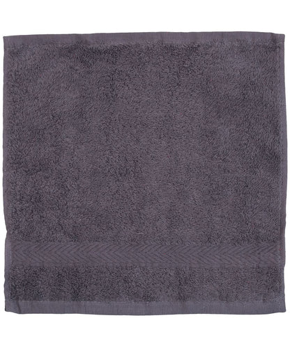 Towel City Luxury range face cloth TC001 - Steel Grey One size - Customisable Towels