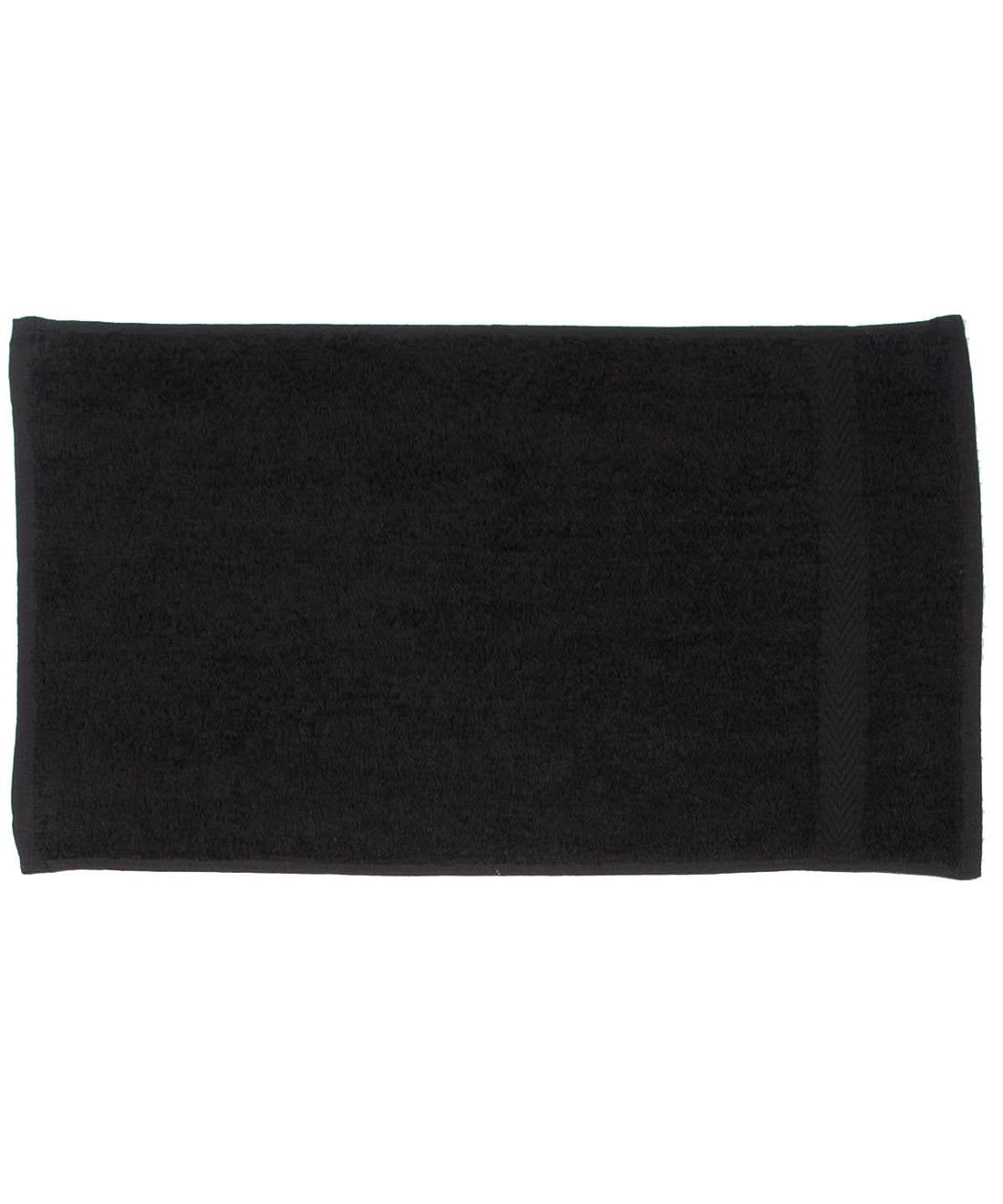 Towel City Luxury range guest towel TC005 - Black One size - Customisable Towels