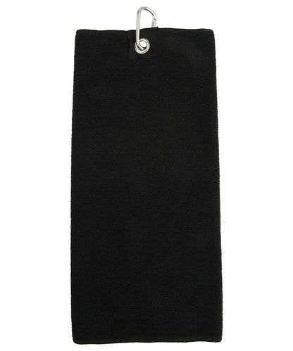 Towel City Microfibre golf towel TC019 - Black One size - Customisable Towels