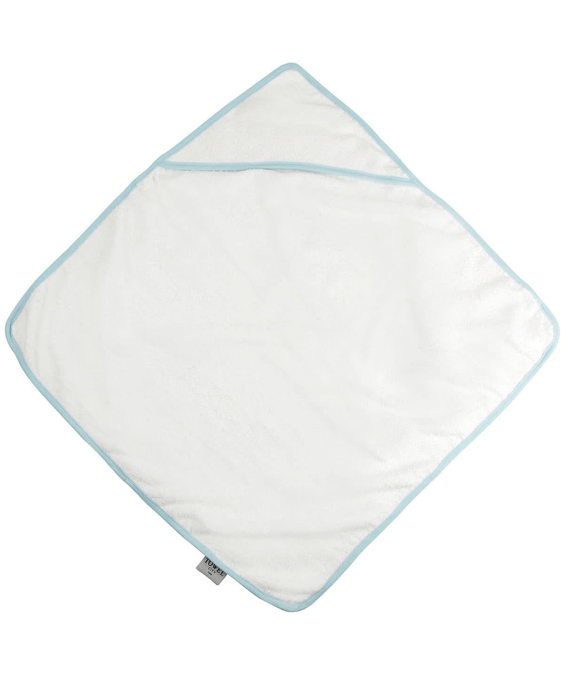 Towel City Babies hooded towel TC036 - White Blue One size - Customisable Towels