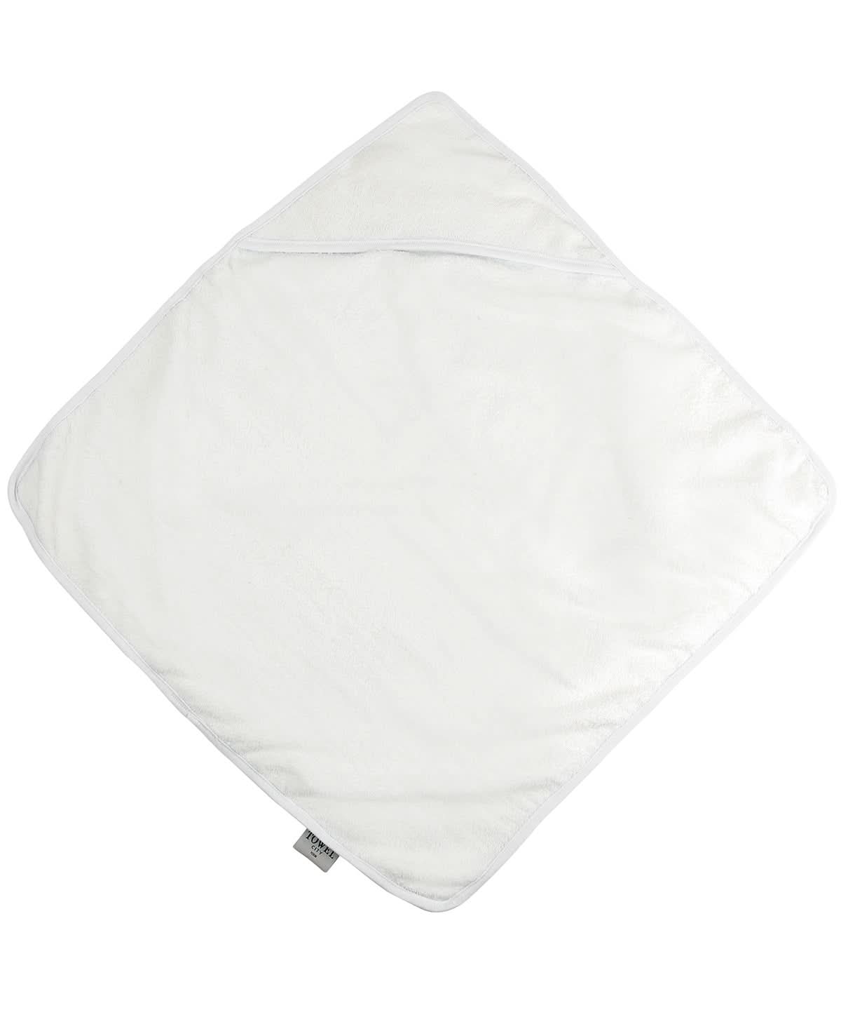 Towel City Babies hooded towel TC036 - White White One size - Customisable Towels