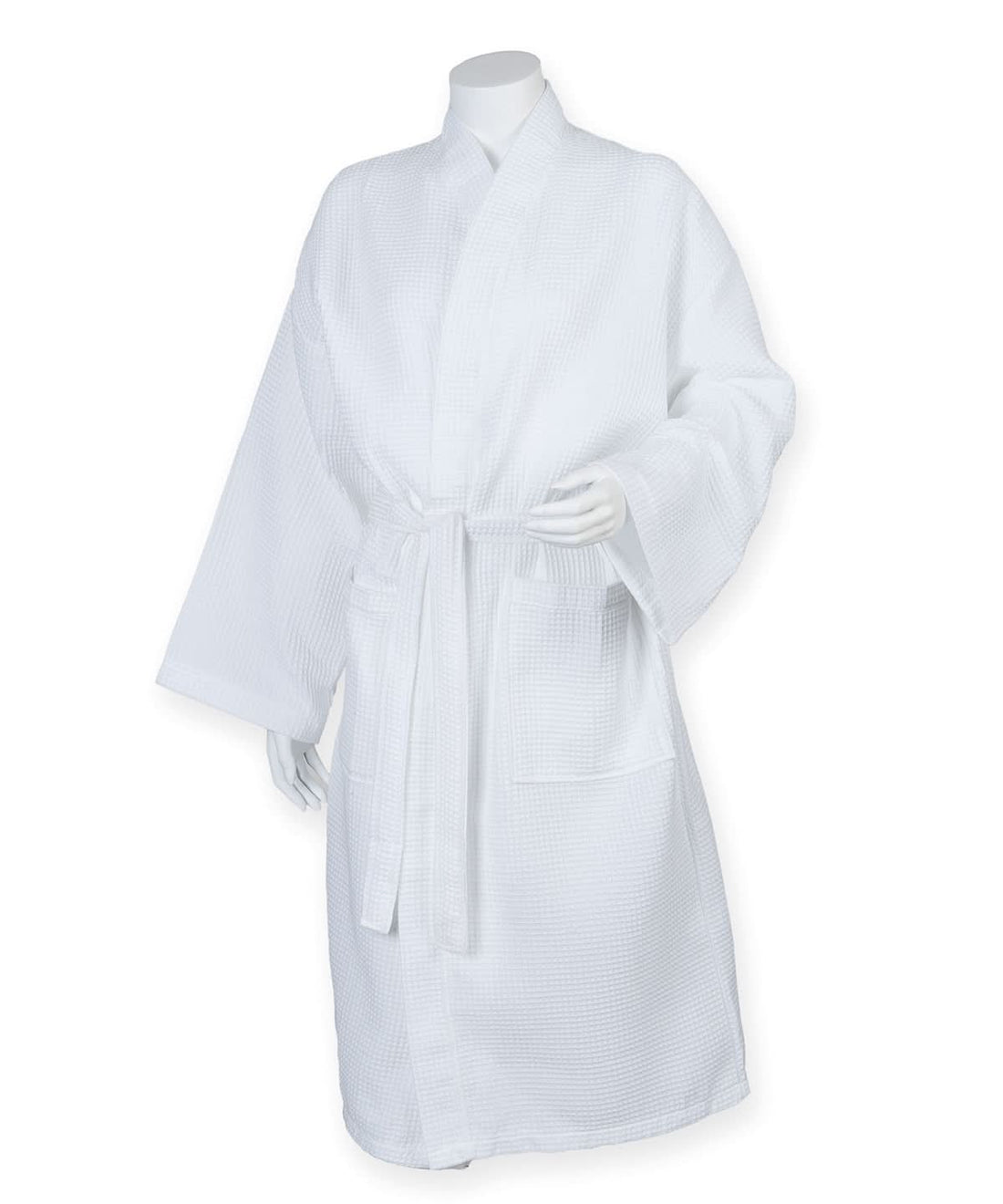 Towel City Waffle robe TC086 - White - Customisable Robes