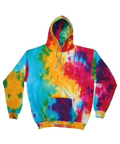 Colortone Rainbow tie dye hoodie TD31M - Multi Rainbow - Customisable Hoodies