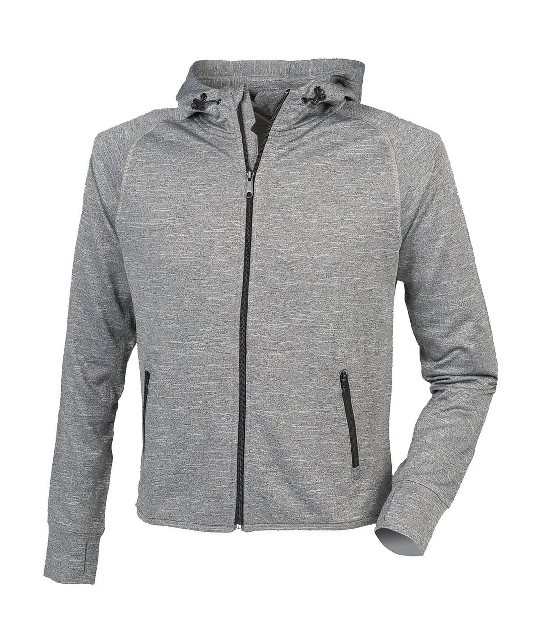 Tombo Hoodie With Reflective Tape tl550 - Grey Marl - Customisable Hoodies