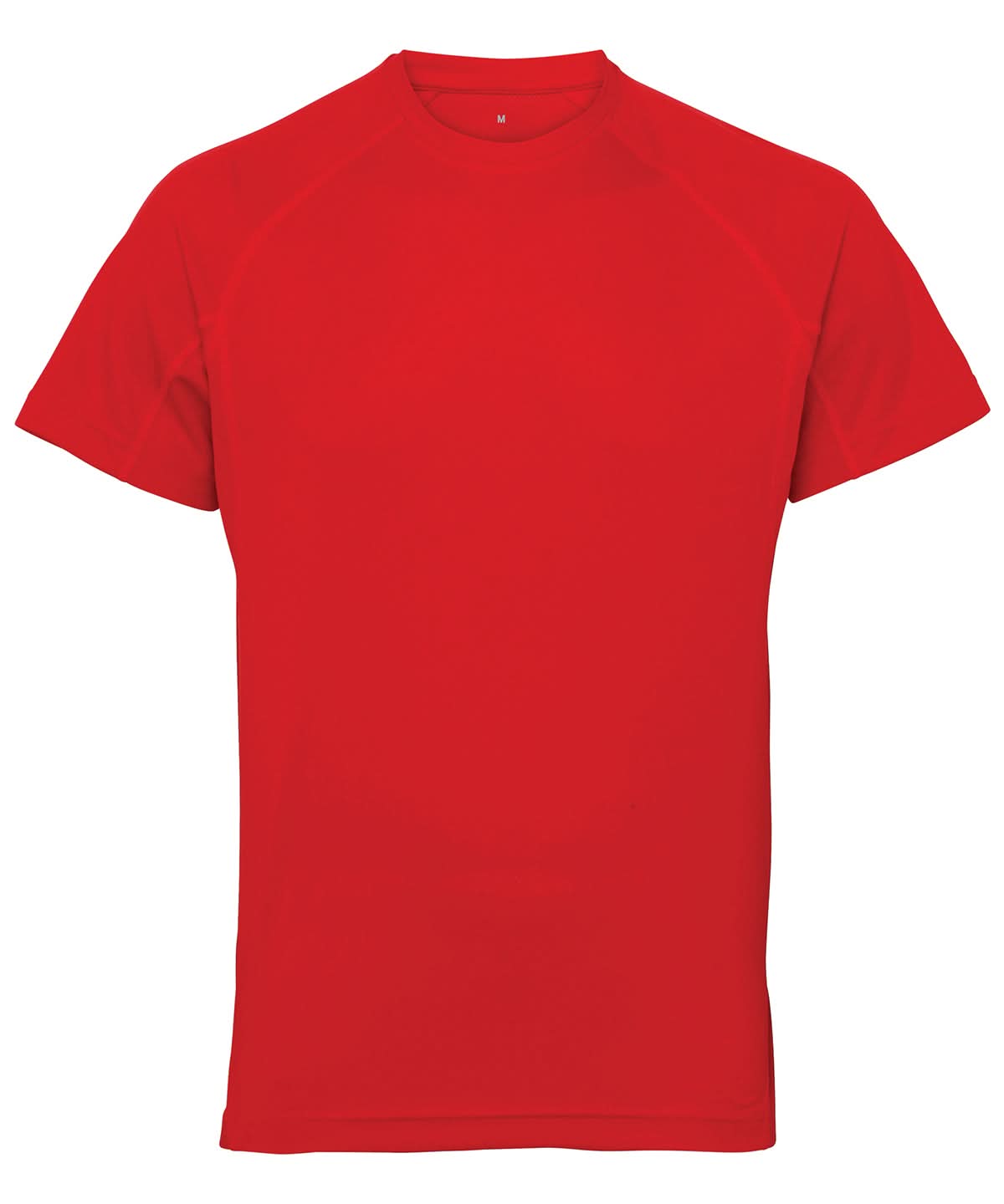 TriDri Tridri Panelled Tech Tee TR011 - Fire Red - Customisable T-Shirts