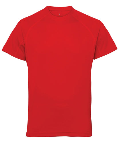 TriDri Tridri Panelled Tech Tee TR011 - Fire Red - Customisable T-Shirts