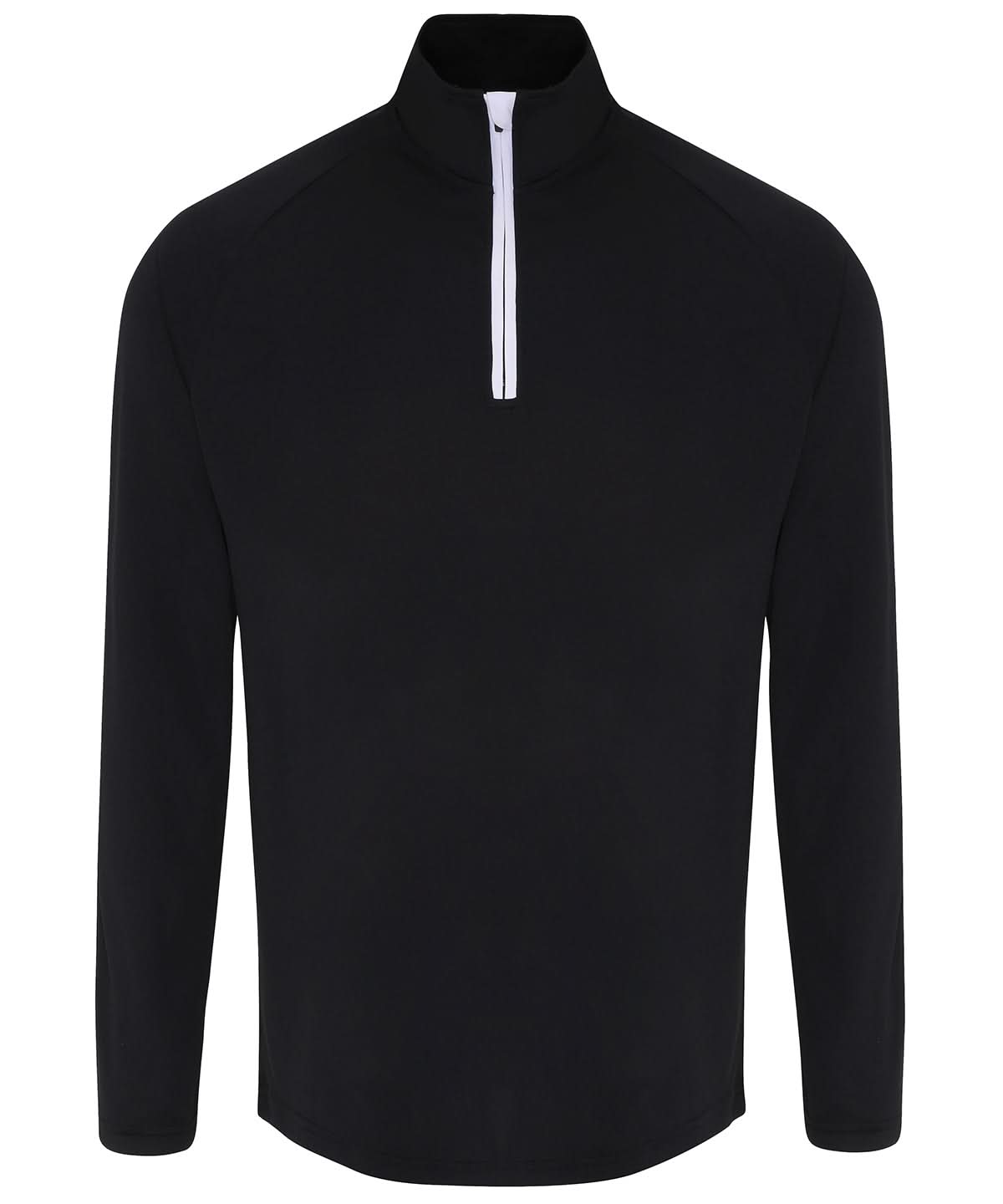 TriDri Tridri Long Sleeve Performance Zip TR110 - Black White - Customisable Sports Overtops