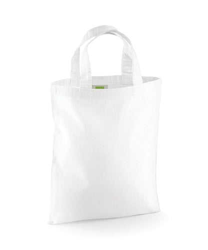 Westford Mill Mini Bag For Life WM104 - White One size - Customisable Bags
