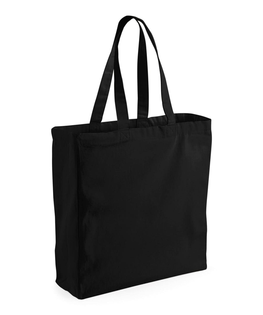 Westford Mill Canvas Classic Shopper WM108 - Black One size - Customisable Bags