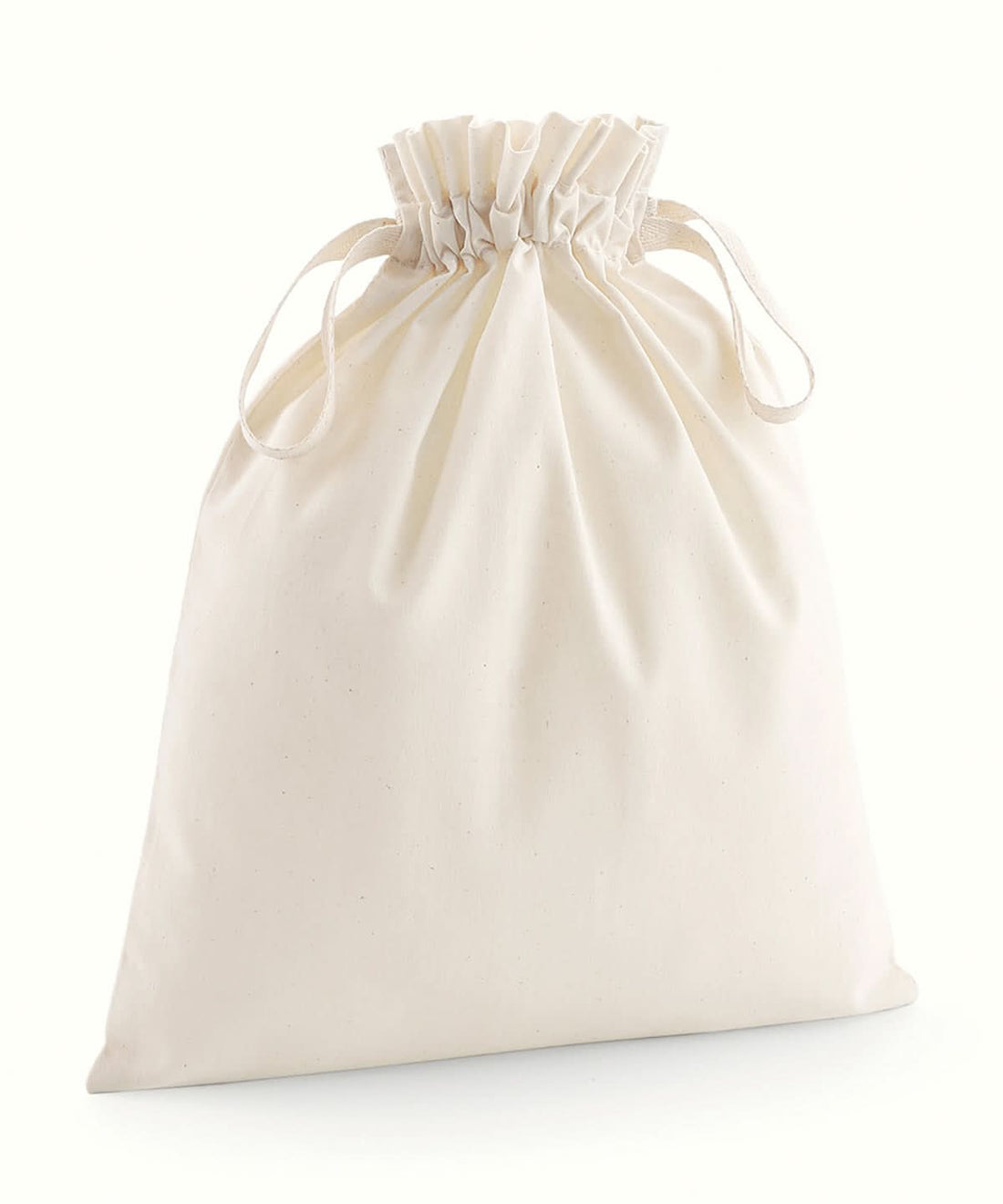Westford Mill Organic Cotton Drawcord Bag WM118 - Natural - Customisable Bags