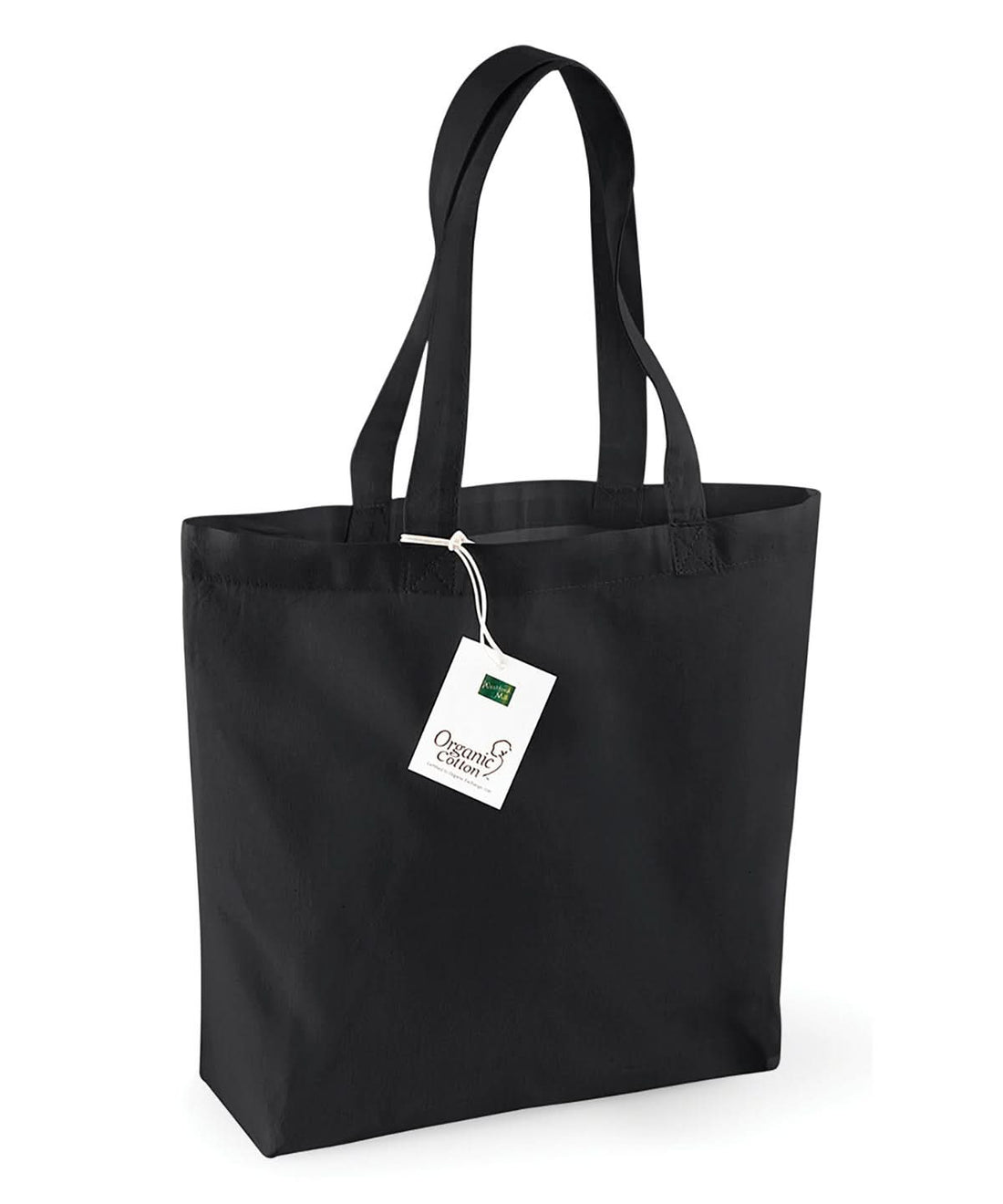 Westford Mill Organic Cotton Shopper WM180 - Black One size - Customisable Bags