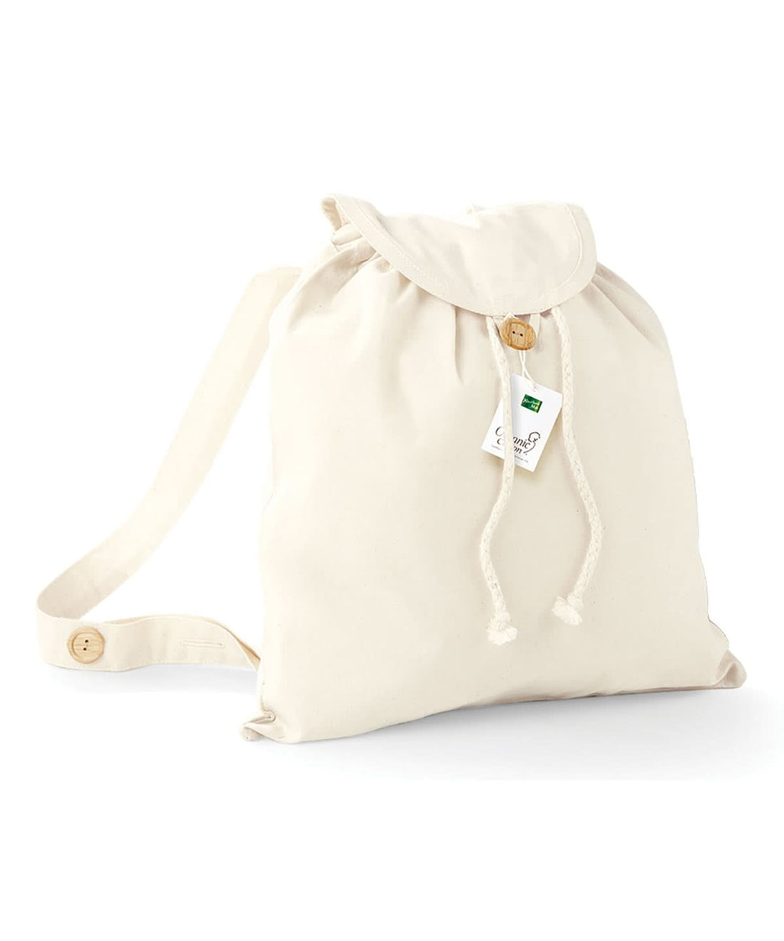 Westford Mill Organic Festival Backpack WM185 - Natural One size - Customisable Bags