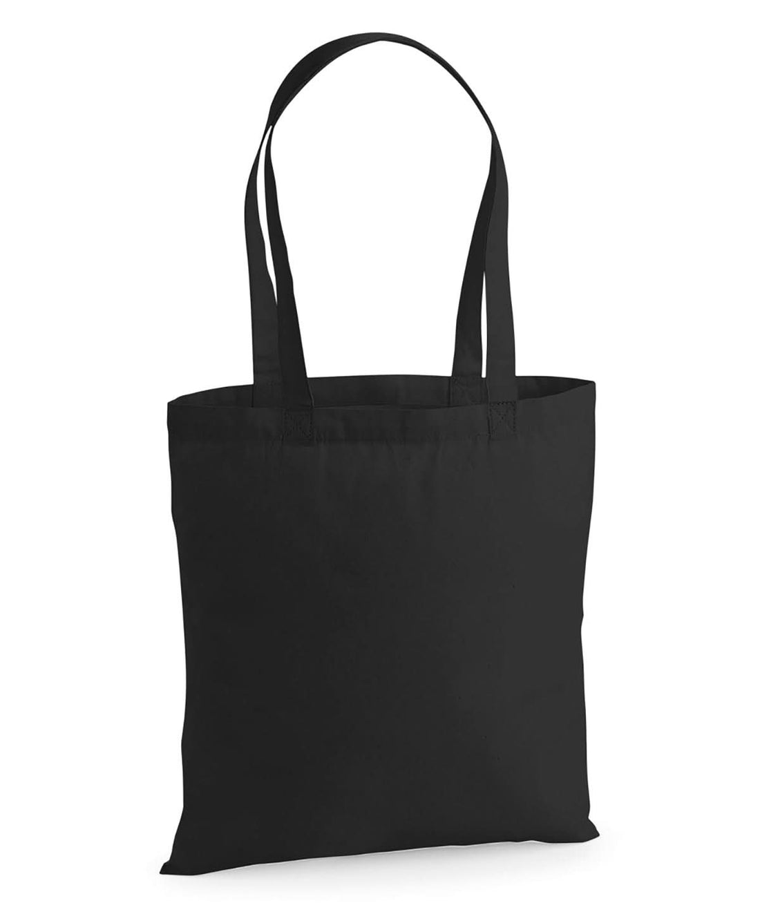 Westford Mill Premium Cotton Tote WM201 - Black One size - Customisable Bags