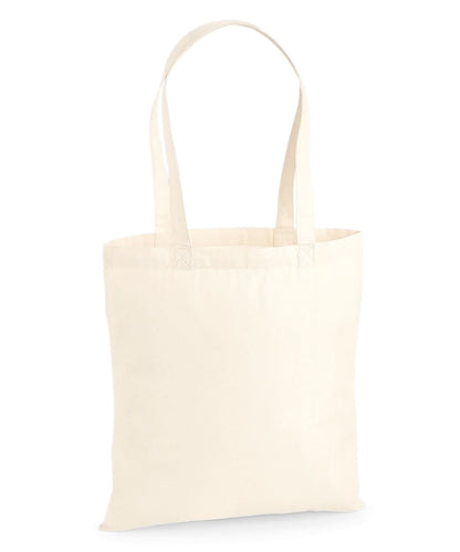 Westford Mill Premium Cotton Tote WM201 - Natural One size - Customisable Bags