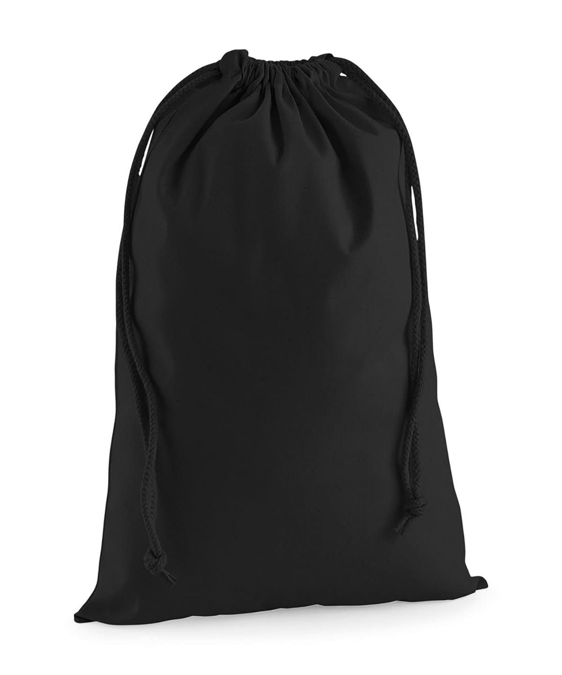 Westford Mill Premium Cotton Stuff Bag WM216 - Black - Customisable Bags