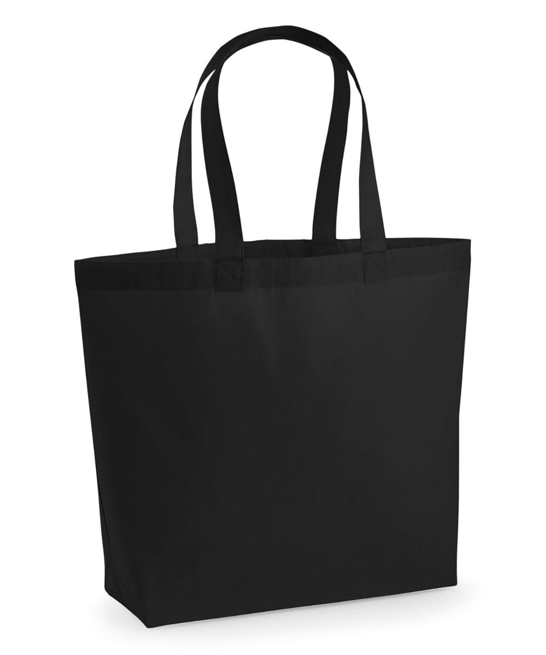 Westford Mill Premium Cotton Maxi Tote WM225 - Black One size - Customisable Bags