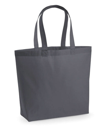Westford Mill Premium Cotton Maxi Tote WM225 - Graphite Grey One size - Customisable Bags