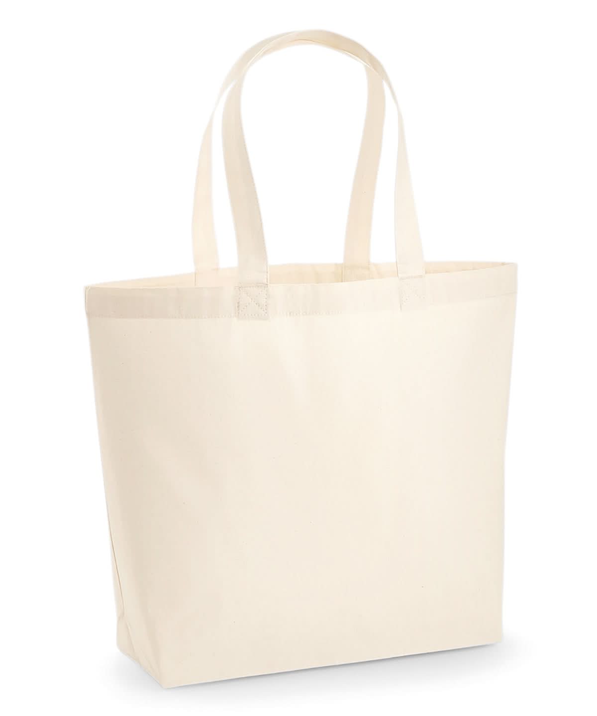 Westford Mill Premium Cotton Maxi Tote WM225 - Natural One size - Customisable Bags