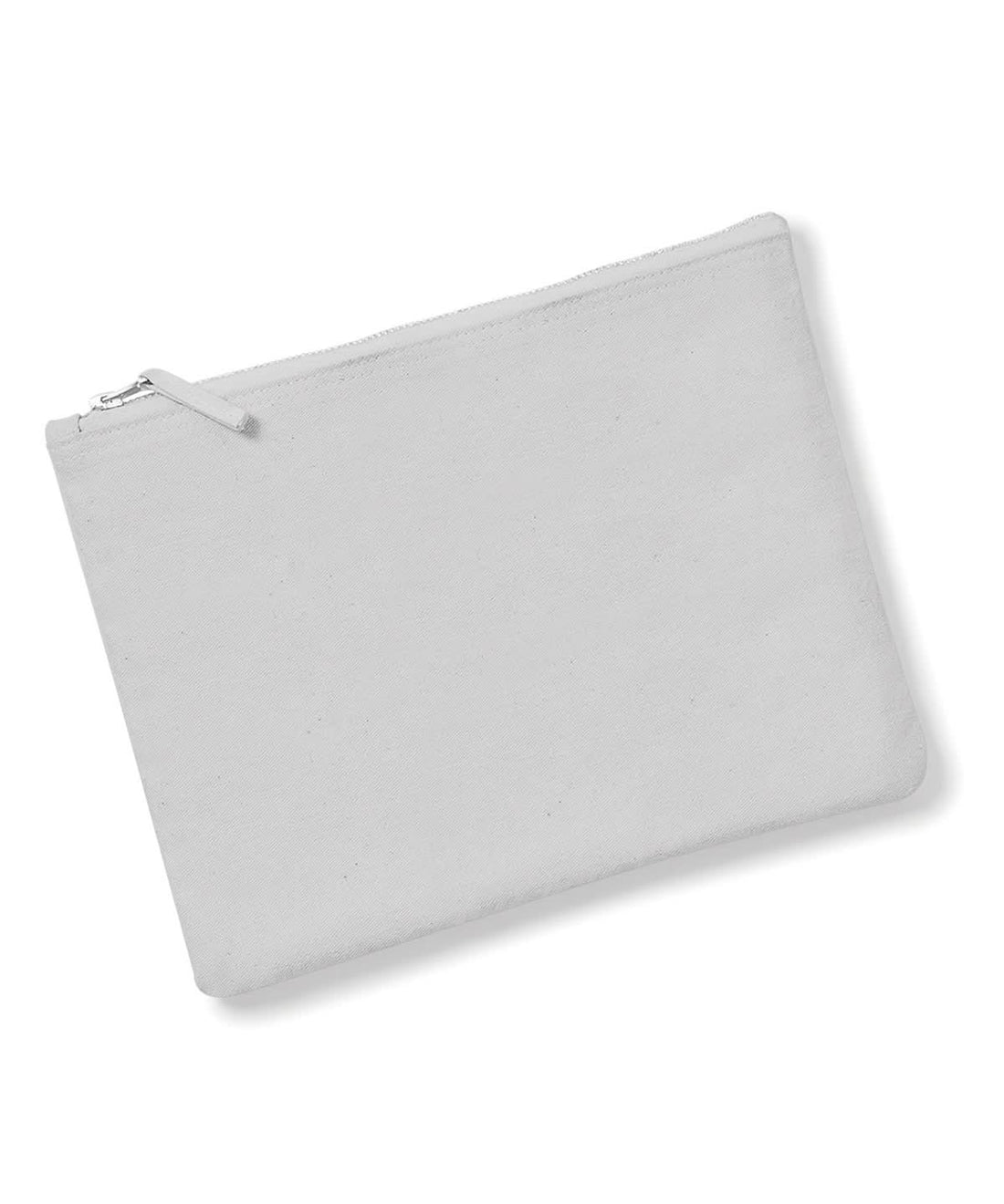 Westford Mill Canvas Accessory Pouch WM530 - Light Grey - Customisable Bags