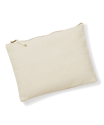 Westford Mill Canvas Accessory Pouch WM530 - Natural - Customisable Bags