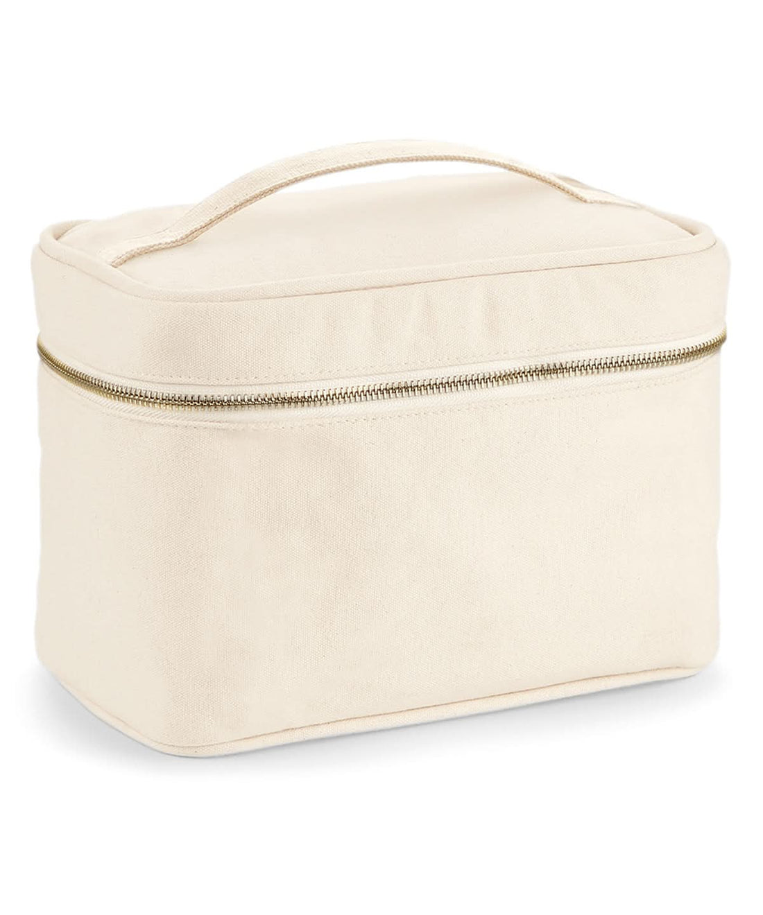 Westford Mill Canvas Vanity Case WM558 - Natural One size - Customisable Bags