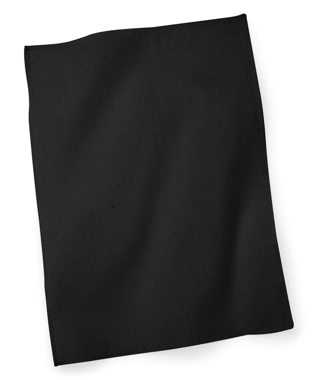 Westford Mill Tea Towel WM701 - Black One size - Customisable Towels