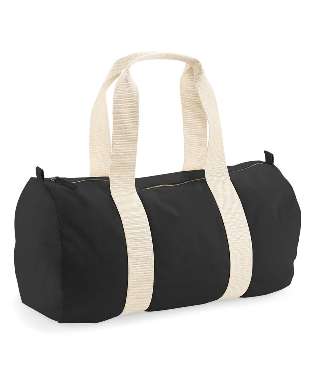 Westford Mill Earthaware Organic Barrel Bag WM814 - Black One size - Customisable Bags