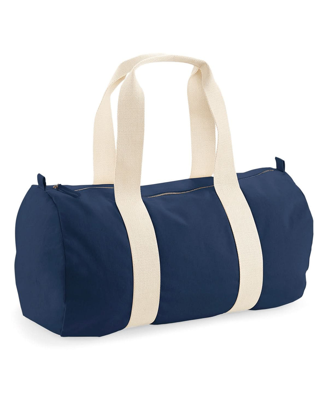 Westford Mill Earthaware Organic Barrel Bag WM814 - French Navy One size - Customisable Bags