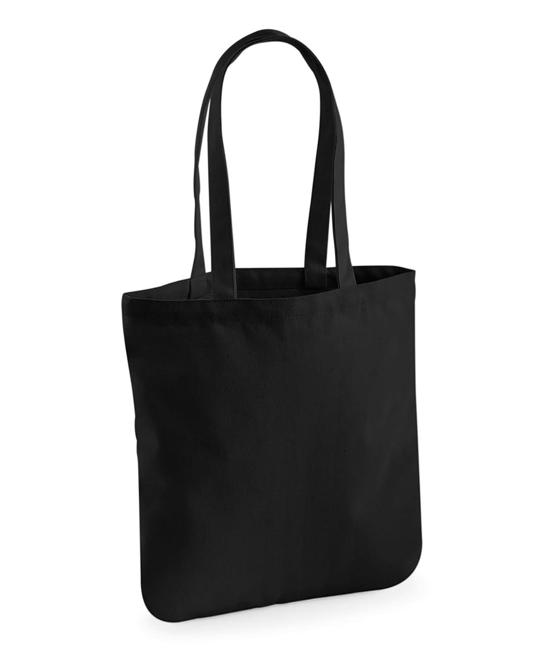 Westford Mill Earthaware Organic Spring Tote WM821 - Black One size - Customisable Bags