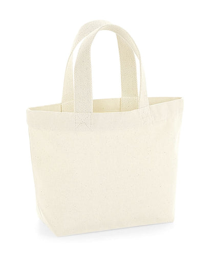 Westford Mill Earthaware Organic Marina Mini Tote WM845 - Natural One size - Customisable Bags