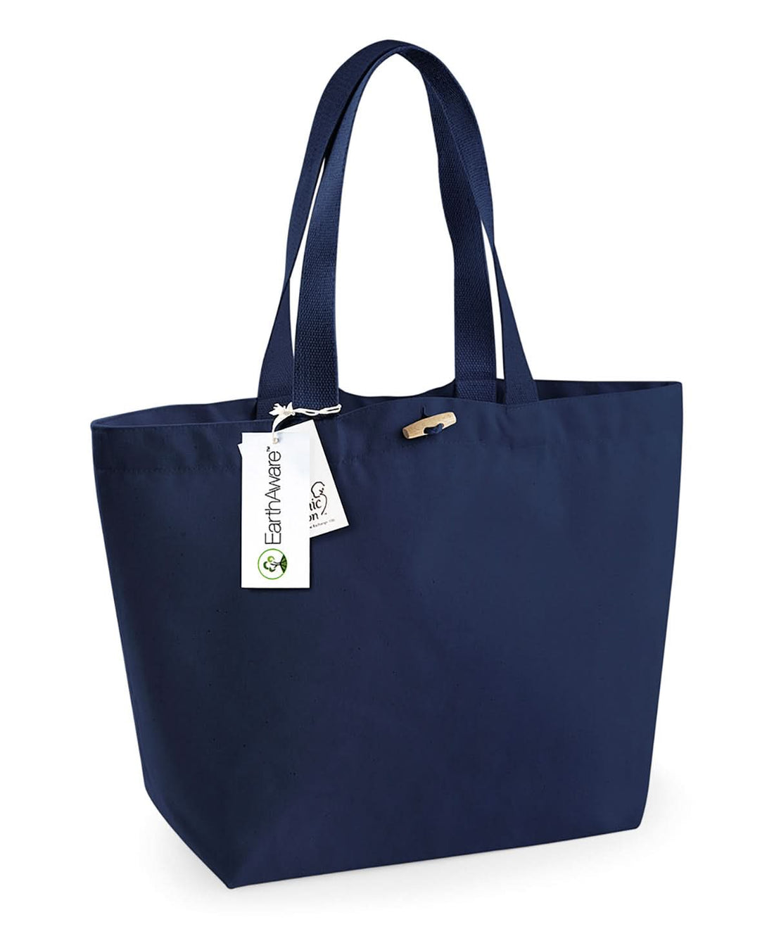 Westford Mill Earthaware Organic Marina Tote WM850 - French Navy One size - Customisable Bags