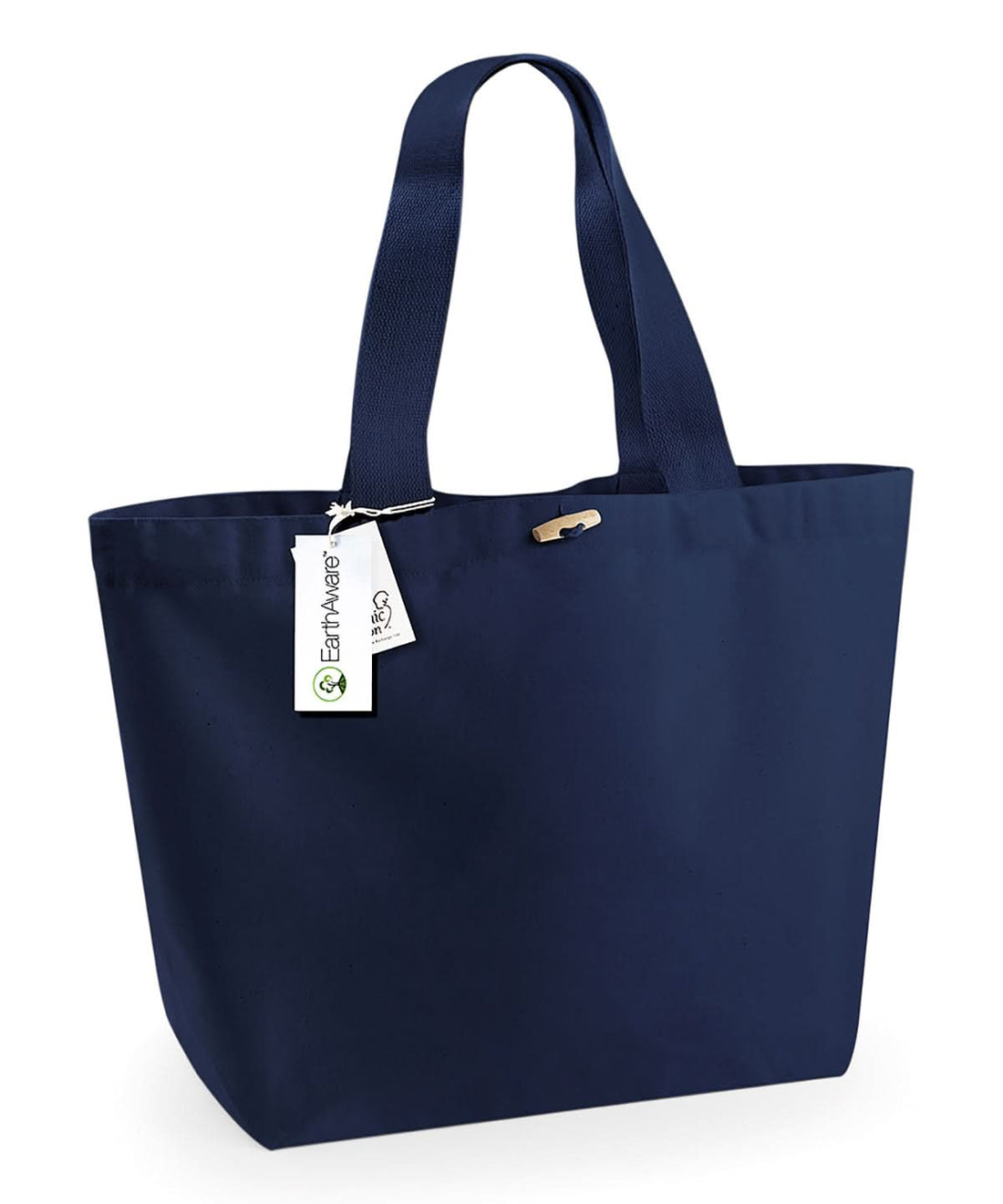 Westford Mill Earthaware Organic Marina Tote Xl WM855 - French Navy One size - Customisable Bags