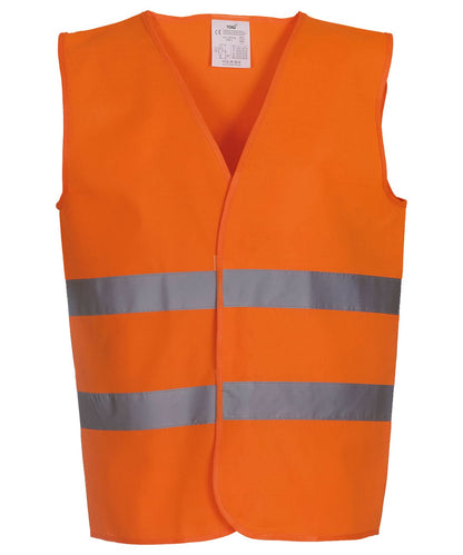 Yoko HV 2 Band Waistcoat Hvw102 YK003 - Orange - Customisable HV Vest