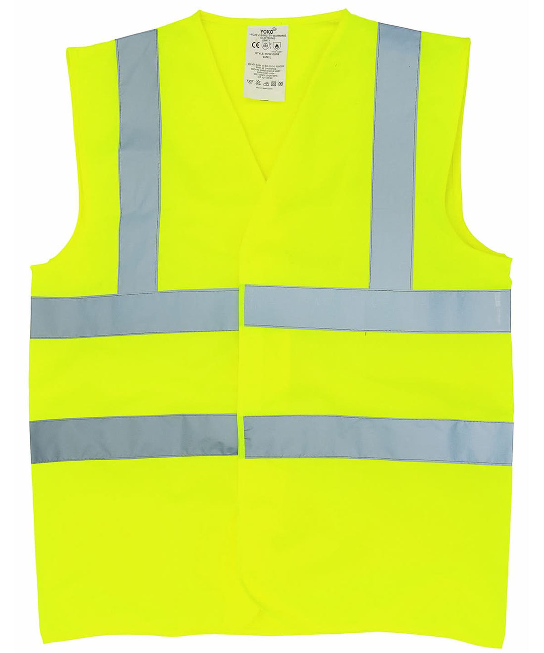 Yoko Flame Retardant HV Sleeveless Waistcoat Hvw100Fr YK016 - Yellow - Customisable HV Vest