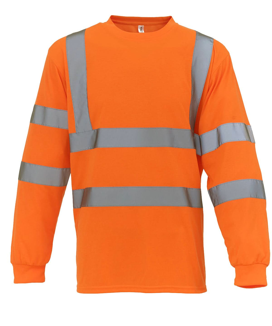 Yoko HV Long Sleeve T Shirt HVJ420 YK033 - Orange - Customisable Hi-Vis T-Shirts